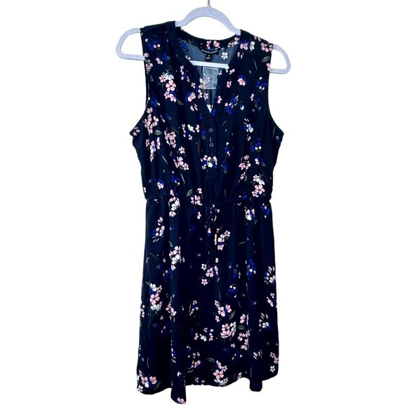 41 Hawthorn Claira Tie Waist Dress - Navy Blue NWT Size Small - Picture 2 of 8
